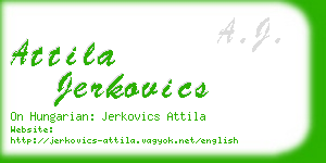 attila jerkovics business card